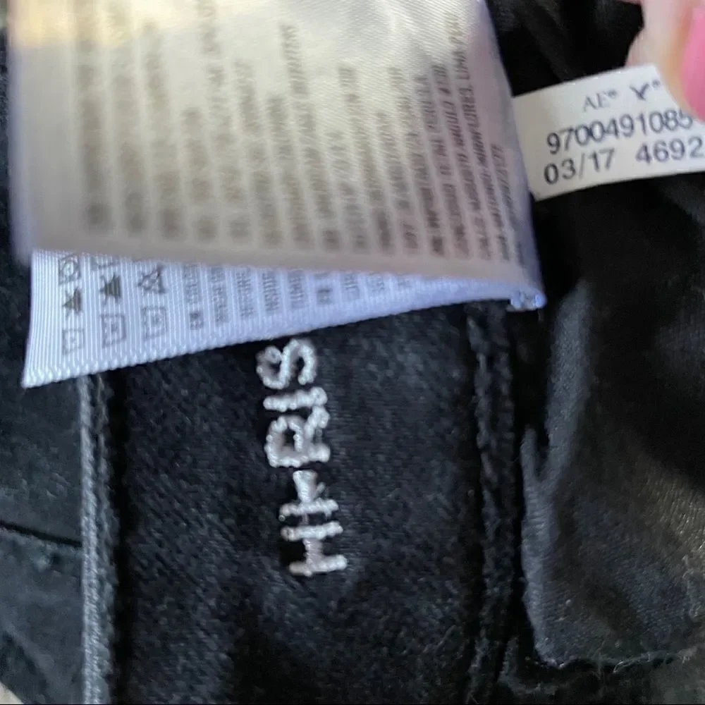 American Eagle 360 stretch hi rise shortie jean shorts